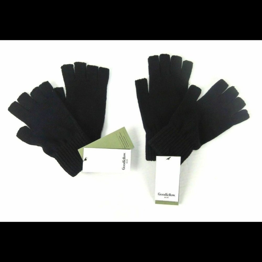 Goodfellow and Co. Black Fingerless Gloves Unisex